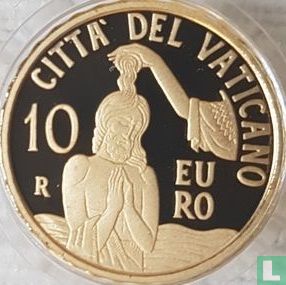 Vatican 10 euro 2018 (PROOF) "Baptism" - Image 2