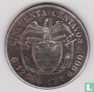 Kolumbien 50 Centavo 1922 (Typ 2) - Bild 2