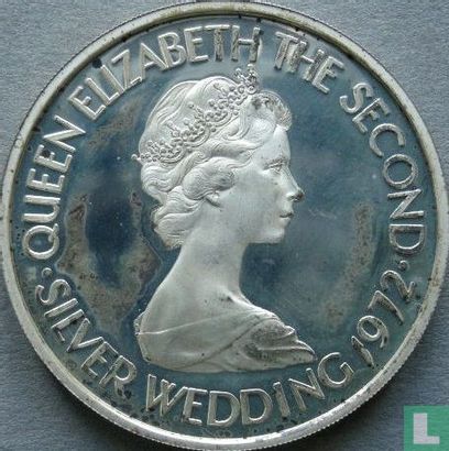Jersey 2 pounds 1972 (PROOF) "25th Wedding anniversary of Queen Elizabeth II and Prince Philip" - Afbeelding 1