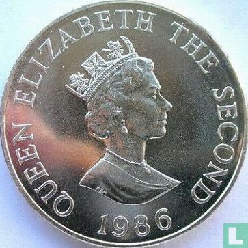 Jersey 2 Pound 1986 (Kupfer-Nickel - geschrieben Rand) "XIII Commonwealth Games in Edinburgh" - Bild 2