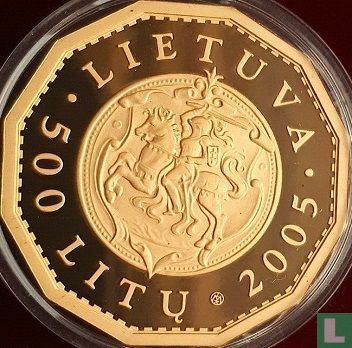 Lithuania 500 litu 2005 (PROOF) "Palace of the rulers of the Grand Duchy of Lithuania" - Image 1
