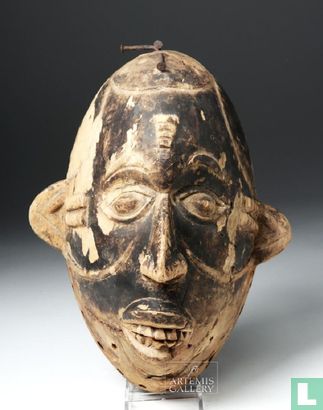 African Igbo Wood Mask - Okoroshi Ojo - Afbeelding 2