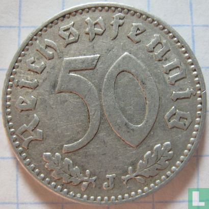 Duitse Rijk 50 reichspfennig 1935 (aluminium - J) - Afbeelding 2
