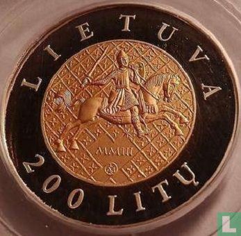 Lithuania 200 litu 2003 (PROOF) "750th anniversary of the coronation of Mindaugas" - Image 1