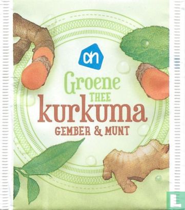 Groene Thee kurkuma Gember & Munt - Afbeelding 1