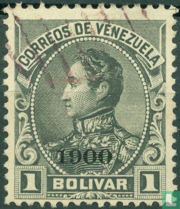 Simon Bolivar, mit Aufdruck
