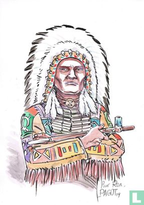 On a warpath  : Sitting Bull