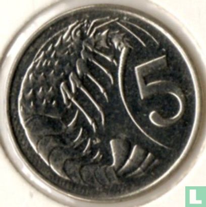 Cayman Islands 5 cents 1992 - Image 2