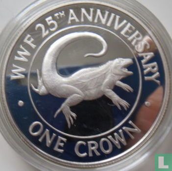 Îles Turques et Caïques 1 crown 1988 (BE) "25th Anniversary of the World Wildlife Fund" - Image 2