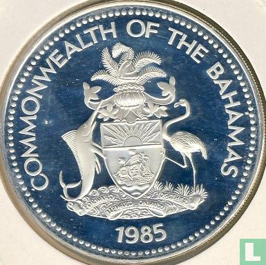 Bahamas 5 dollars 1985 (PROOF) "Christopher Columbus" - Image 1