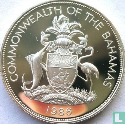 Bahamas 10 dollars 1986 (PROOF) "Commonwealth Games in Edinburgh" - Image 1