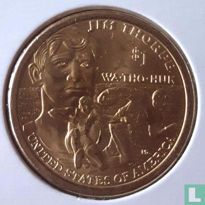 États-Unis 1 dollar 2018 (P) "Jim Thorpe" - Image 2