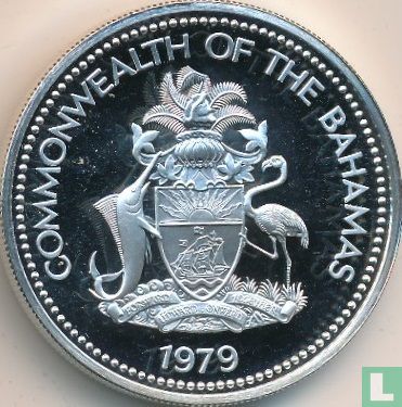 Bahamas 25 dollars 1979 (PROOF) "250th anniversary of Parliament" - Image 1