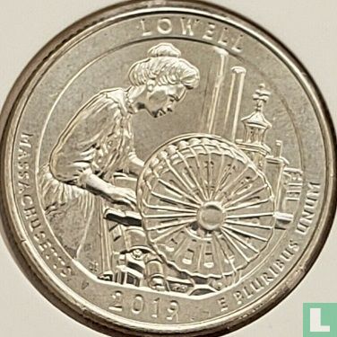 United States ¼ dollar 2019 (D) "Lowell National Historical Park - Massachusetts" - Image 1