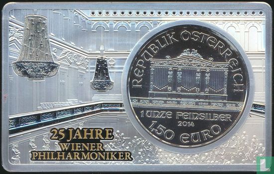 Autriche 1½ euro 2014 (BE) "25th anniversary of the Vienna Philharmonic" - Image 1