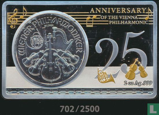 Oostenrijk 1½ euro 2014 (PROOF) "25th anniversary of the Vienna Philharmonic" - Afbeelding 2