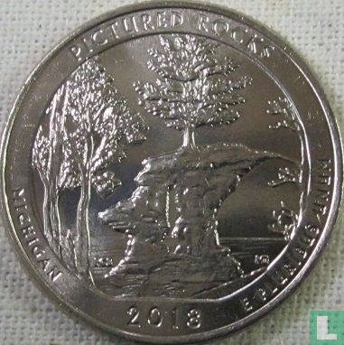 United States ¼ dollar 2018 (D) "Pictured Rocks" - Image 1