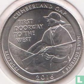 Verenigde Staten ¼ dollar 2016 (P) "Cumberland Gap" - Afbeelding 1