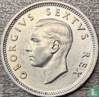Afrique du Sud 6 pence 1949 - Image 2