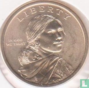 États-Unis 1 dollar 2017 (D) "Sequoyah of the Cherokee nation" - Image 1