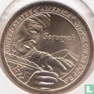 États-Unis 1 dollar 2017 (D) "Sequoyah of the Cherokee nation" - Image 2