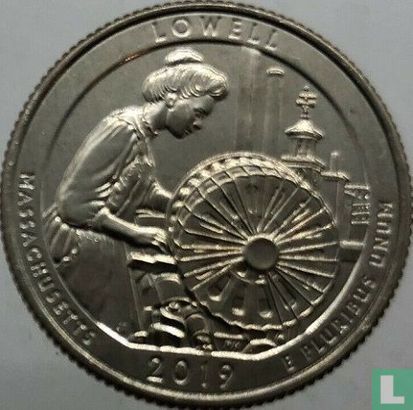 Verenigde Staten ¼ dollar 2019 (S) "Lowell National Historical Park - Massachusetts" - Afbeelding 1