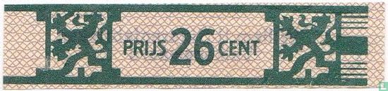 Prijs 26 cent - (Achterop: Willem II - Sigarenfabrieken - Valkenswaard) - Afbeelding 1