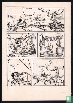 Bakker, Johnn - Originele try-out pagina voor een nieuwe strip - (1975) - Afbeelding 1