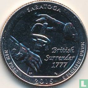 Verenigde Staten ¼ dollar 2015 (D) "Saratoga national historic park" - Afbeelding 1