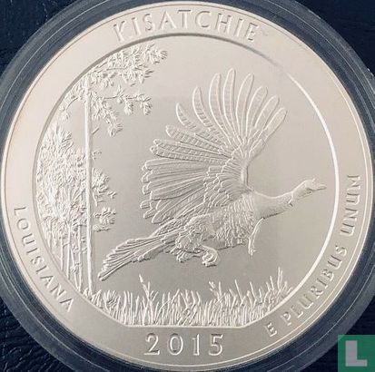 United States ¼ dollar 2015 (5oz silver - without mintmark) "Kisatchie national forest" - Image 1