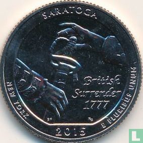 États-Unis ¼ dollar 2015 (S) "Saratoga national historic park" - Image 1