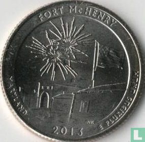 États-Unis ¼ dollar 2013 (D) "Fort McHenry" - Image 1