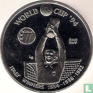 Turks and Caicos Islands 5 crowns 1993 "1994 Football World Cup - Italy Winners" - Image 1