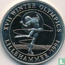 Turks and Caicos Islands 5 crowns 1993 "1994 Winter Olympics - Figure skating" - Image 2