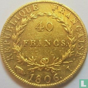 France 40 francs 1806 (I) - Image 1