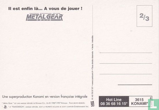 PlayStation - Konami - Metal Gear 2/3 - Image 2
