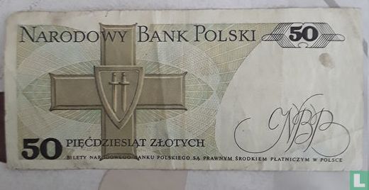 Narodowy Bank Poland 50 Piedziesiat Zlotych 1966-1995 - Afbeelding 2