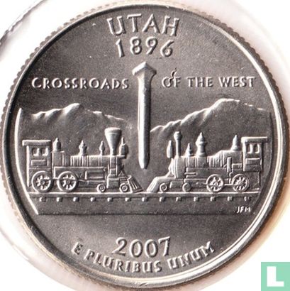 United States ¼ dollar 2007 (P) "Utah" - Image 1