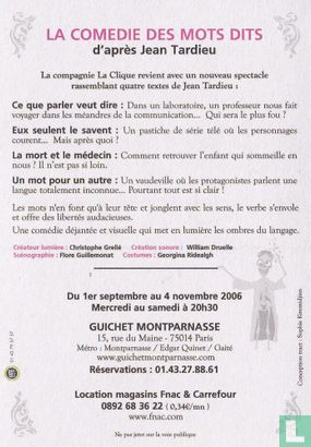 Guichet Montparnasse - La Comédie Des Mots Dits - Bild 2