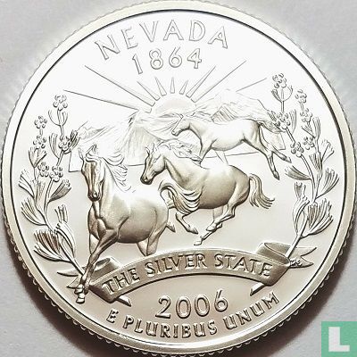 Vereinigte Staaten ¼ Dollar 2006 (PP - verkupfernickelten Kupfer) "Nevada" - Bild 1