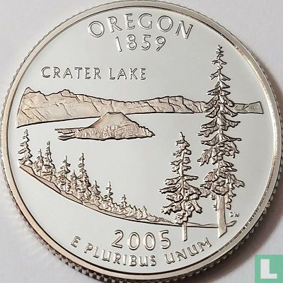 Verenigde Staten ¼ dollar 2005 (PROOF - koper bekleed met koper-nikkel) "Oregon" - Afbeelding 1