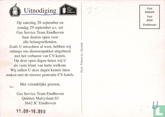 Uitnodiging Gas Service Team Eindhoven - Bild 2