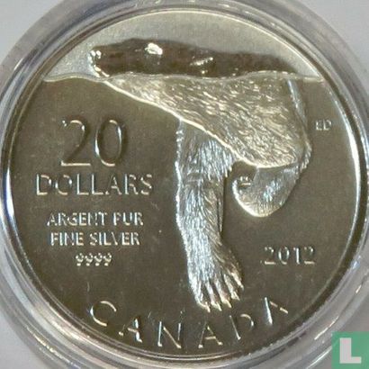 Canada 20 dollars 2012 "Polar bear" - Image 1