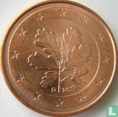 Duitsland 1 cent 2019 (D) - Afbeelding 1