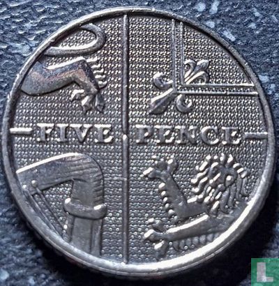 United Kingdom 5 pence 2016 - Image 2