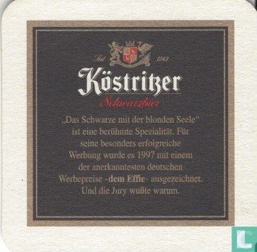 Köstritzer Schwarzbier   - Afbeelding 1