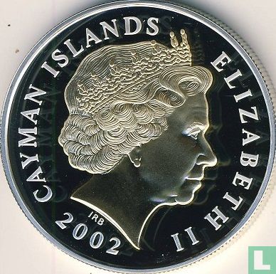 Cayman Islands 2 dollars 2002 (PROOF) "50th anniversary of the Accession of Queen Elizabeth II" - Image 1