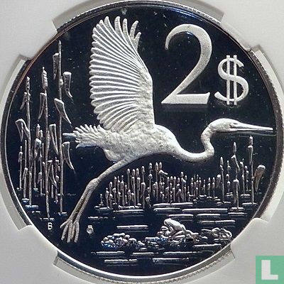 Kaimaninseln 2 Dollar 1974 (PP) - Bild 2