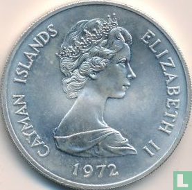 Îles Caïmans 25 dollars 1972 (argent) "25th Wedding anniversary of Queen Elizabeth II and Prince Philip" - Image 1