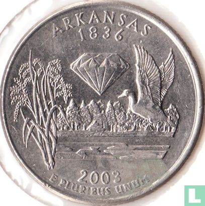 Verenigde Staten ¼ dollar 2003 (D) "Arkansas" - Afbeelding 1
